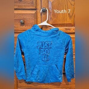 Nike Kids Just Do It Blue Hoodie